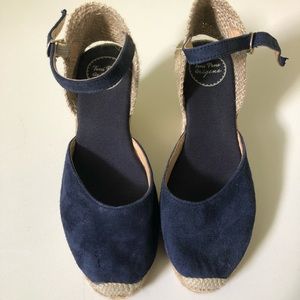 Espadrille Wedge Chunky Heel - Size 5